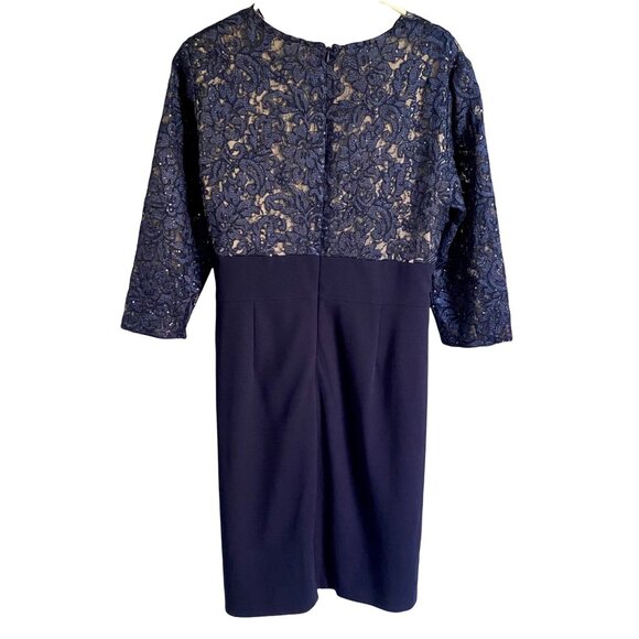 Alex Evenings Cocktail Dress with Sequin Lace Bodice and Tie Waist Size 16 NEW Alex Evenings Cocktail Dress with Sequin Lace Bodice and Tie Waist Size 16 NEW